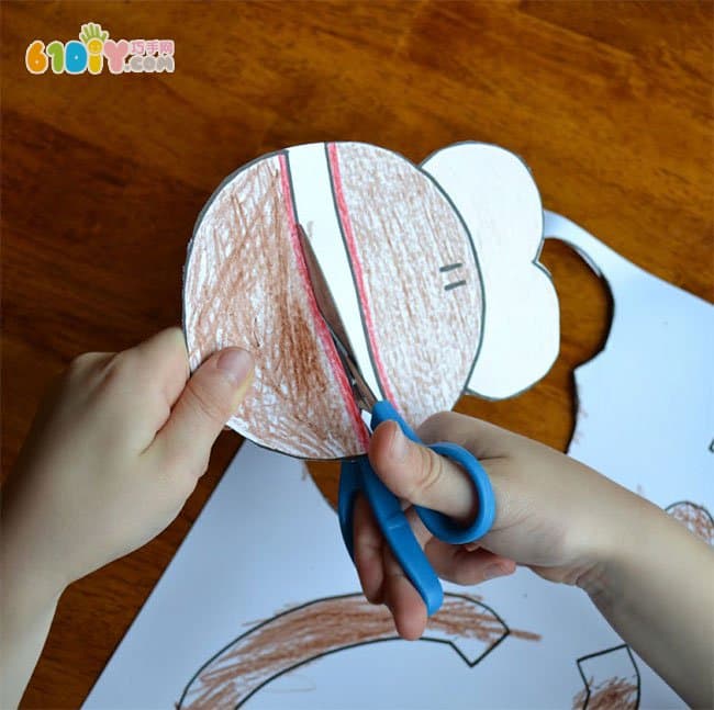 儿童手工制作猴子手偶