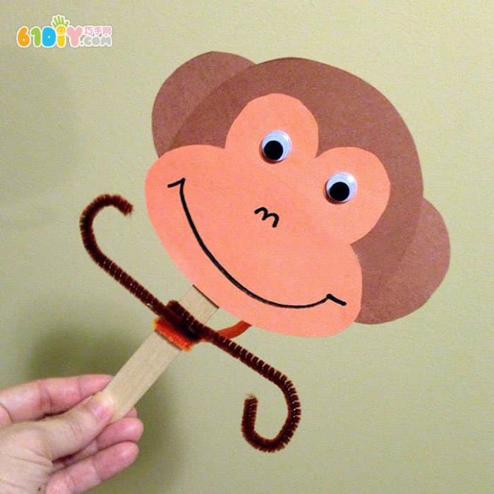 儿童手工diy制作猴子