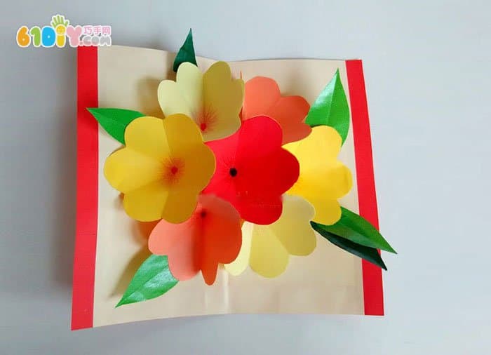 教你DIY制作立体花朵贺卡