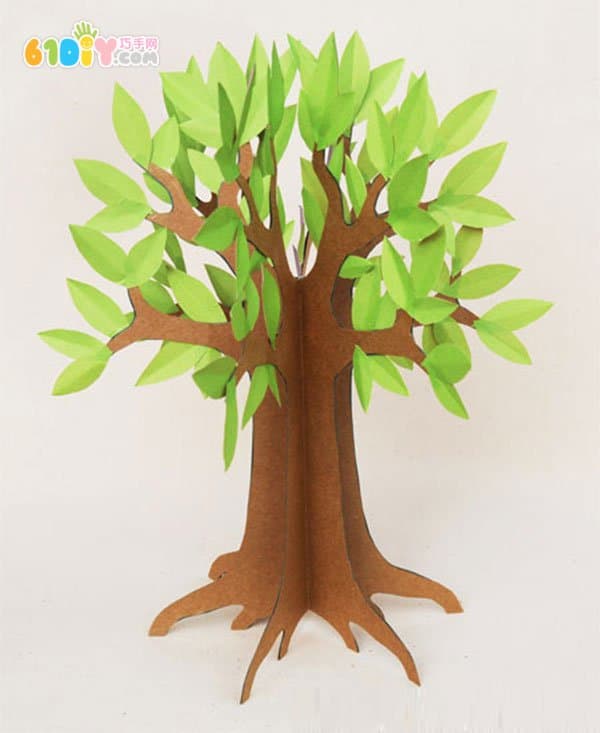 植树节手工 立体树的制作方法