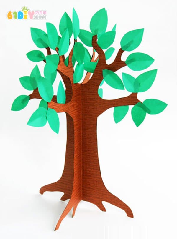 植树节手工 立体树的制作方法