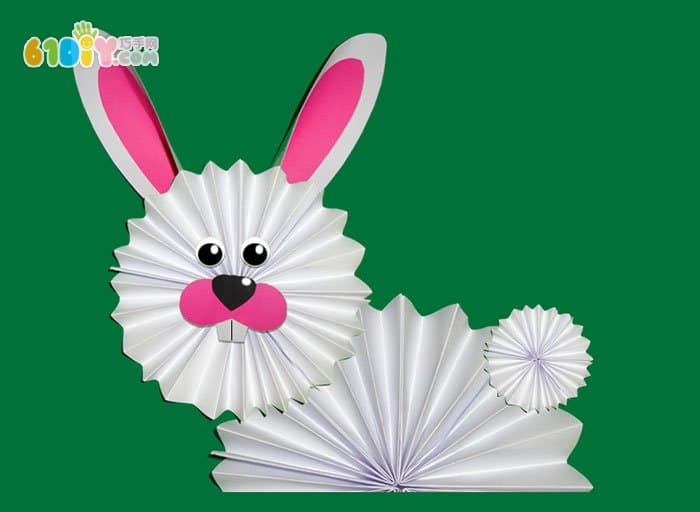 折扇系列手工-小兔子
