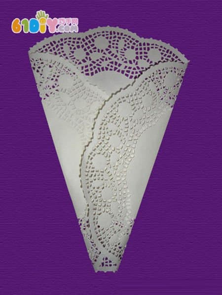 蕾丝蛋糕纸手工制作母亲节花束