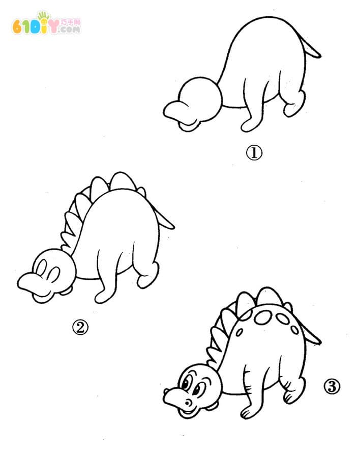 怎样画一只恐龙