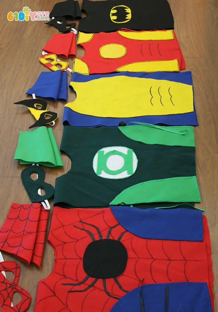 不织布制作各种超人演出服饰