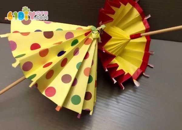 雨伞折纸步骤