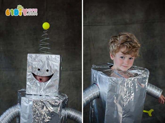男孩环保衣 纸箱机器人服饰