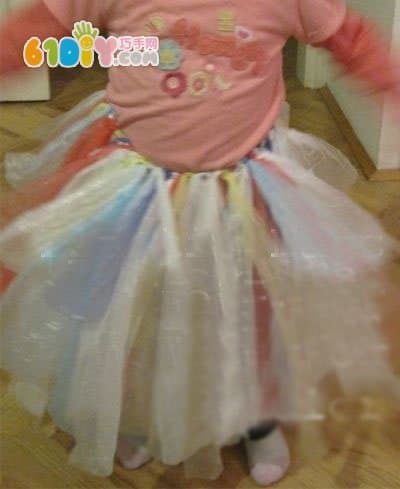 幼儿园时装秀 塑料袋环保裙