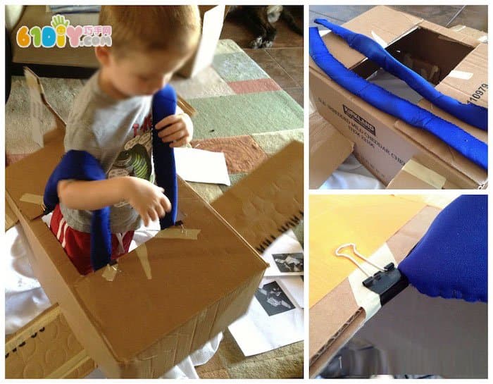 纸箱制作大型玩具飞机 飞机总动员达斯蒂