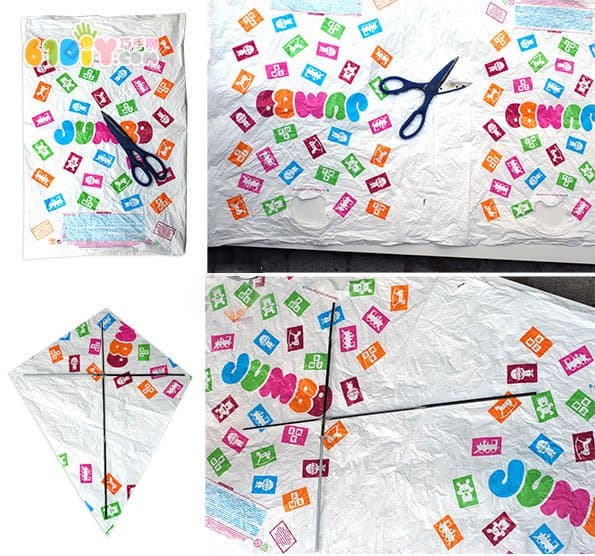 儿童创意制作 塑料袋吸管DIY风筝