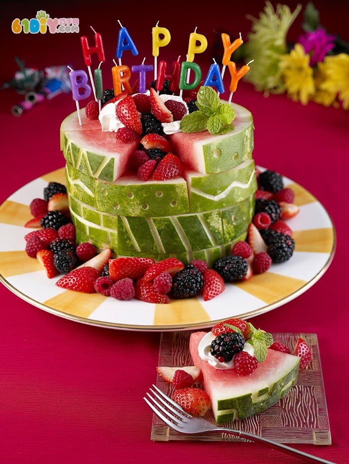 西瓜创意造型 美味漂亮蛋糕