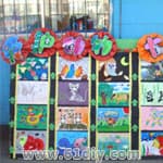 幼儿园美术展布置图片