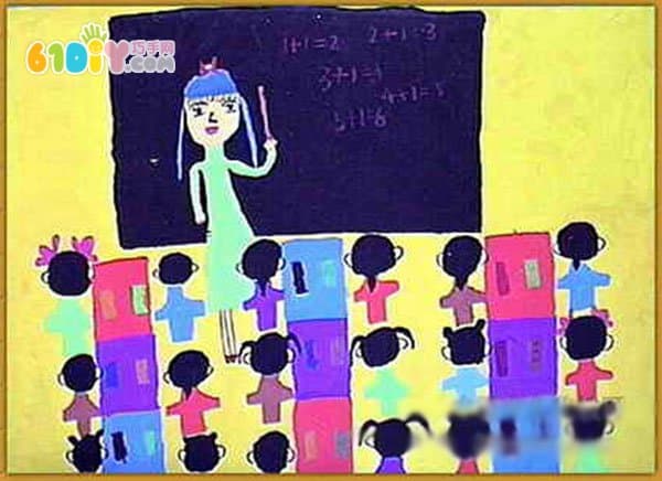 教师节儿童画作品图片
