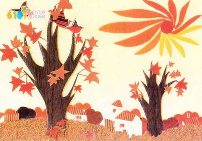 幼儿园秋天关于树的墙饰
