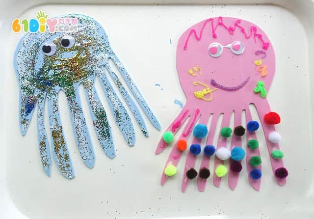 儿童制作章鱼贴画