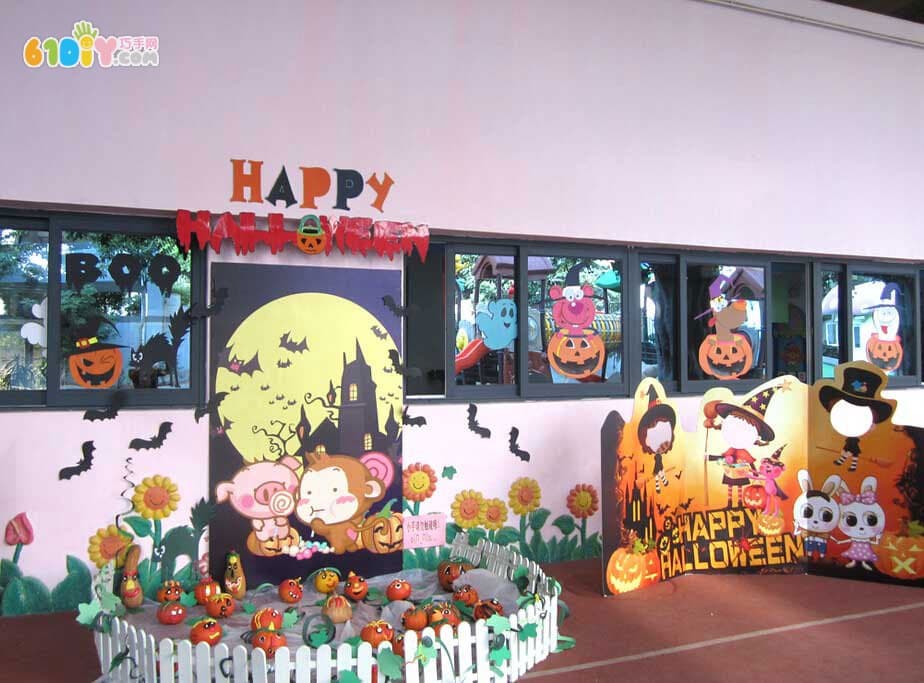 幼儿园万圣节大厅布置图片