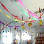 幼儿园新年吊饰布置图片