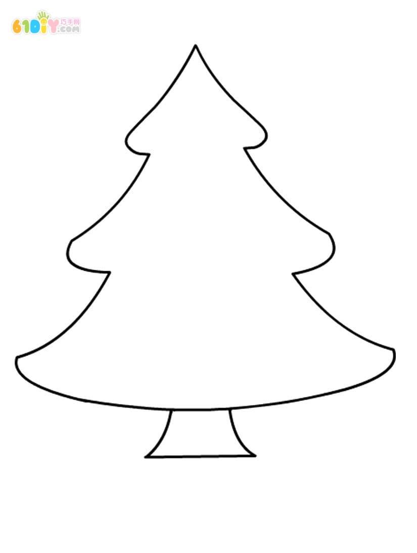 10款幼儿园圣诞树填色图
