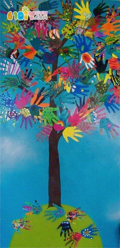 幼儿园装饰布置 美丽的手掌树