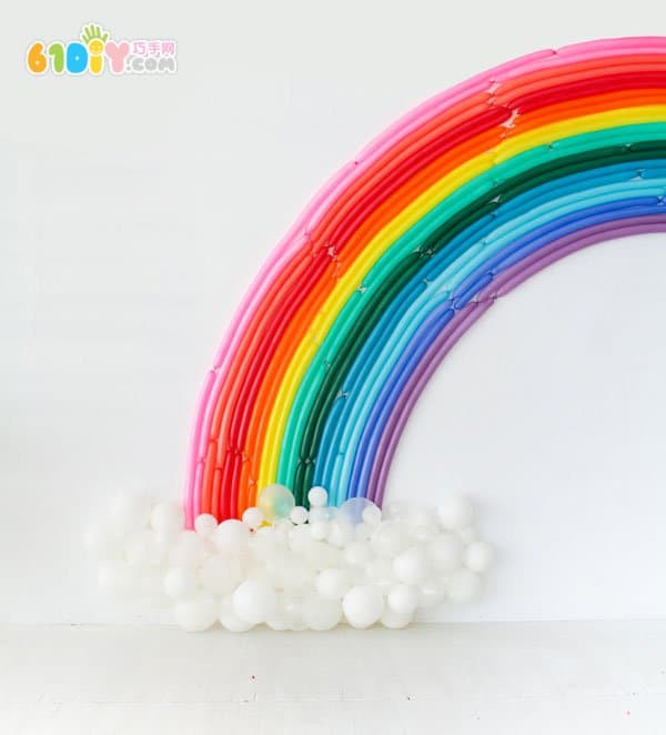 派对装饰气球创意DIY美丽彩虹
