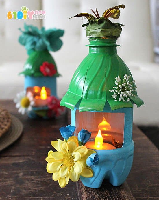废塑料瓶制作小房子灯笼