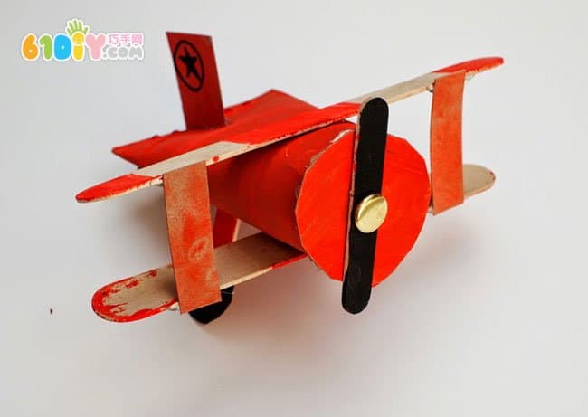 卷纸筒雪糕棒制作滑翔机
