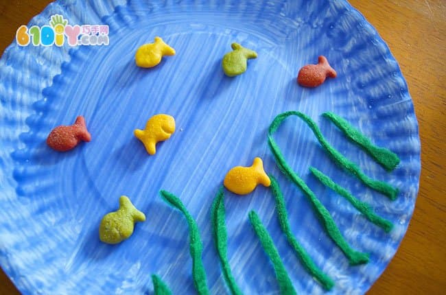 儿童纸盘工艺 海底世界