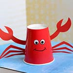 纸杯DIY制作大螃蟹