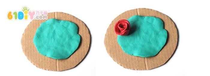 超轻粘土制作简单玫瑰花
