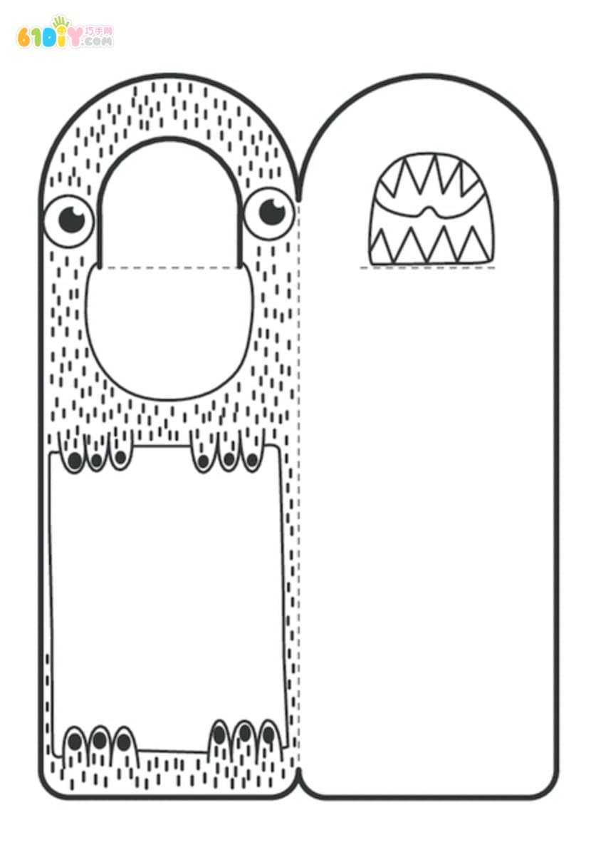 儿童手工制作个性卡通门挂