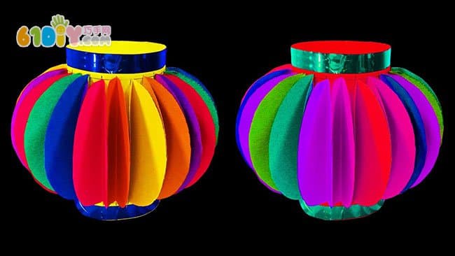 儿童手工制作中秋节彩纸灯笼