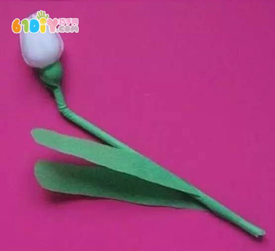 一次性塑料勺子DIY制作郁金香手工花