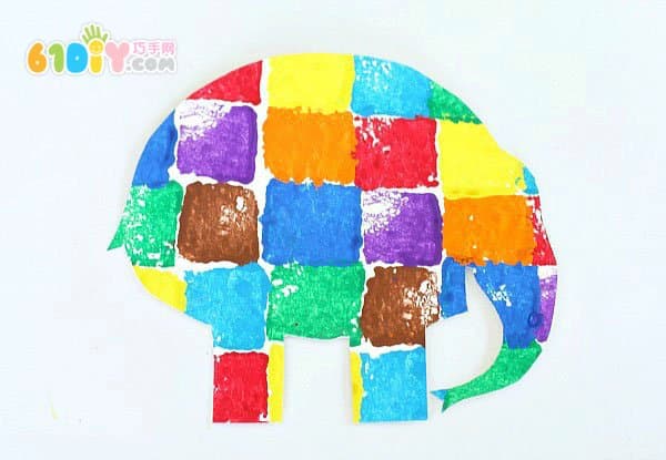 儿童制作 大象艾玛的手工