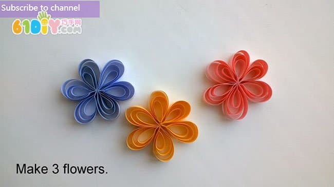 母亲节DIY漂亮简单的衍纸花束贺卡