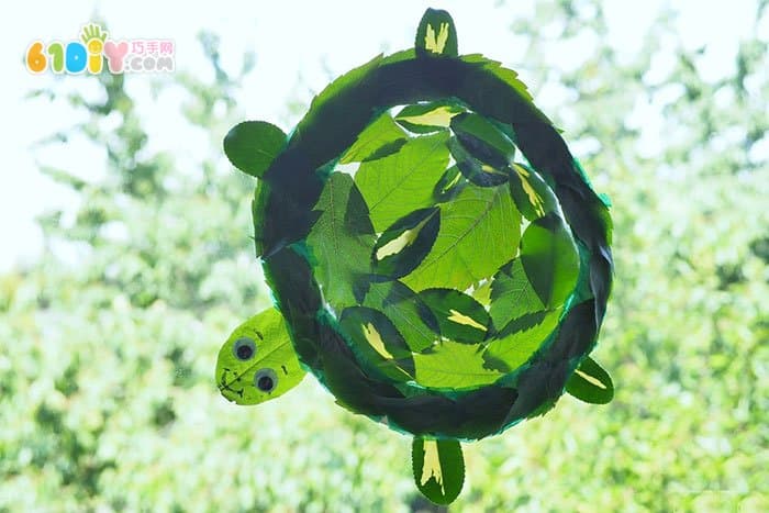 儿童手工制作漂亮的透明乌龟
