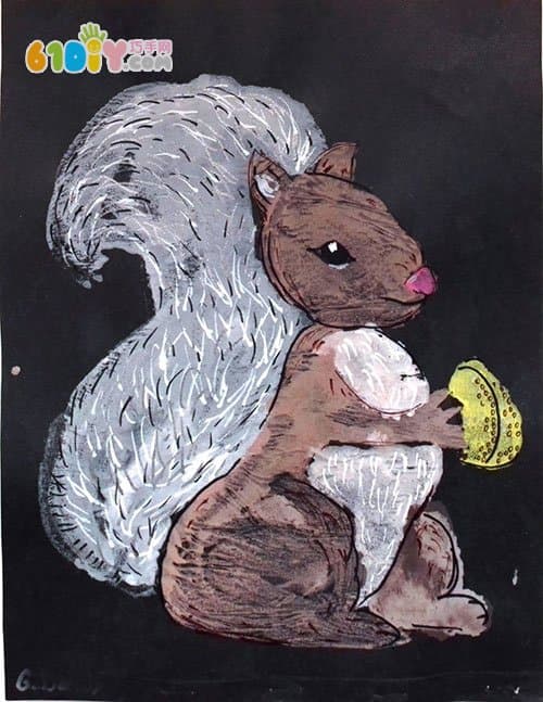 儿童创意绘画——松鼠