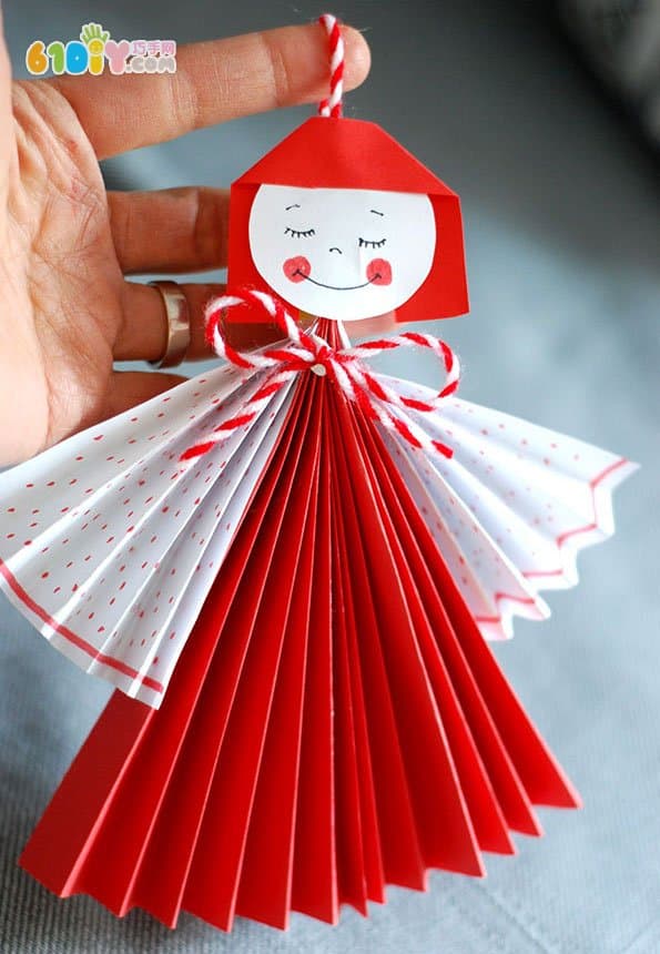 折扇小手工——可爱的纸娃娃