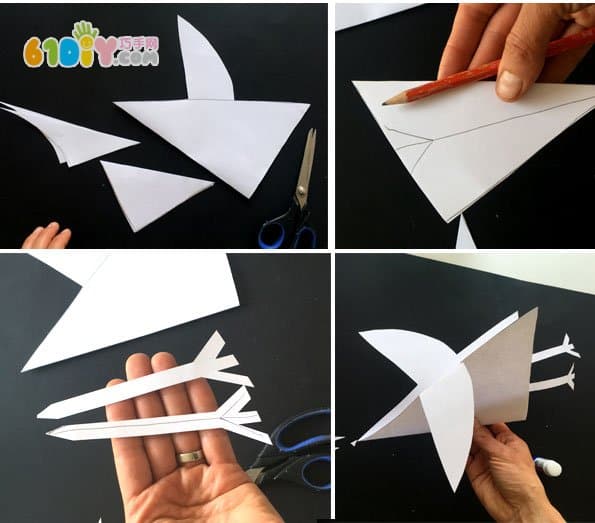 儿童DIY 纸小鸟手工制作