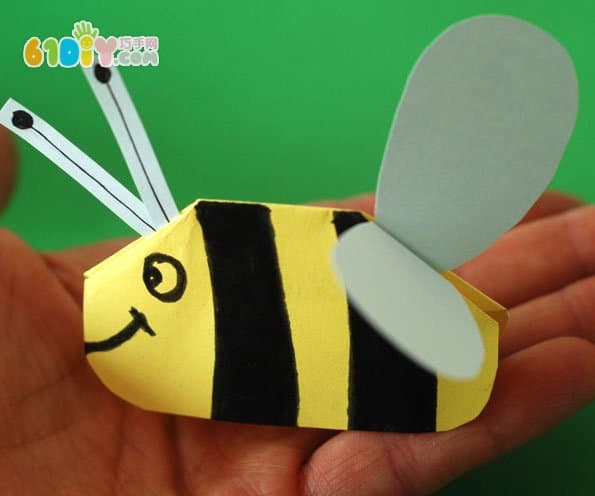 儿童春天手工制作纸艺小蜜蜂