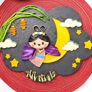 中秋节卡通造型美食DIY——嫦娥奔月
