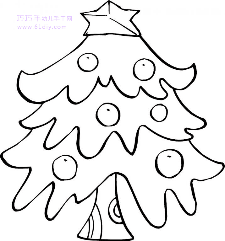 幼儿涂鸦——圣诞树简笔画