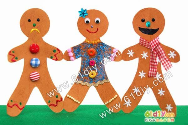 有趣的姜饼小人Gingerbread Man Paper Chain