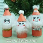 酸奶瓶制作圣诞老人