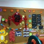 幼儿园过新年主题墙布置