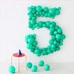 气球DIY制作派对装饰数字