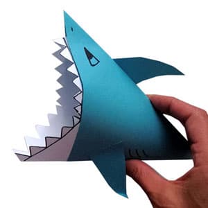 儿童手工制作大鲨鱼